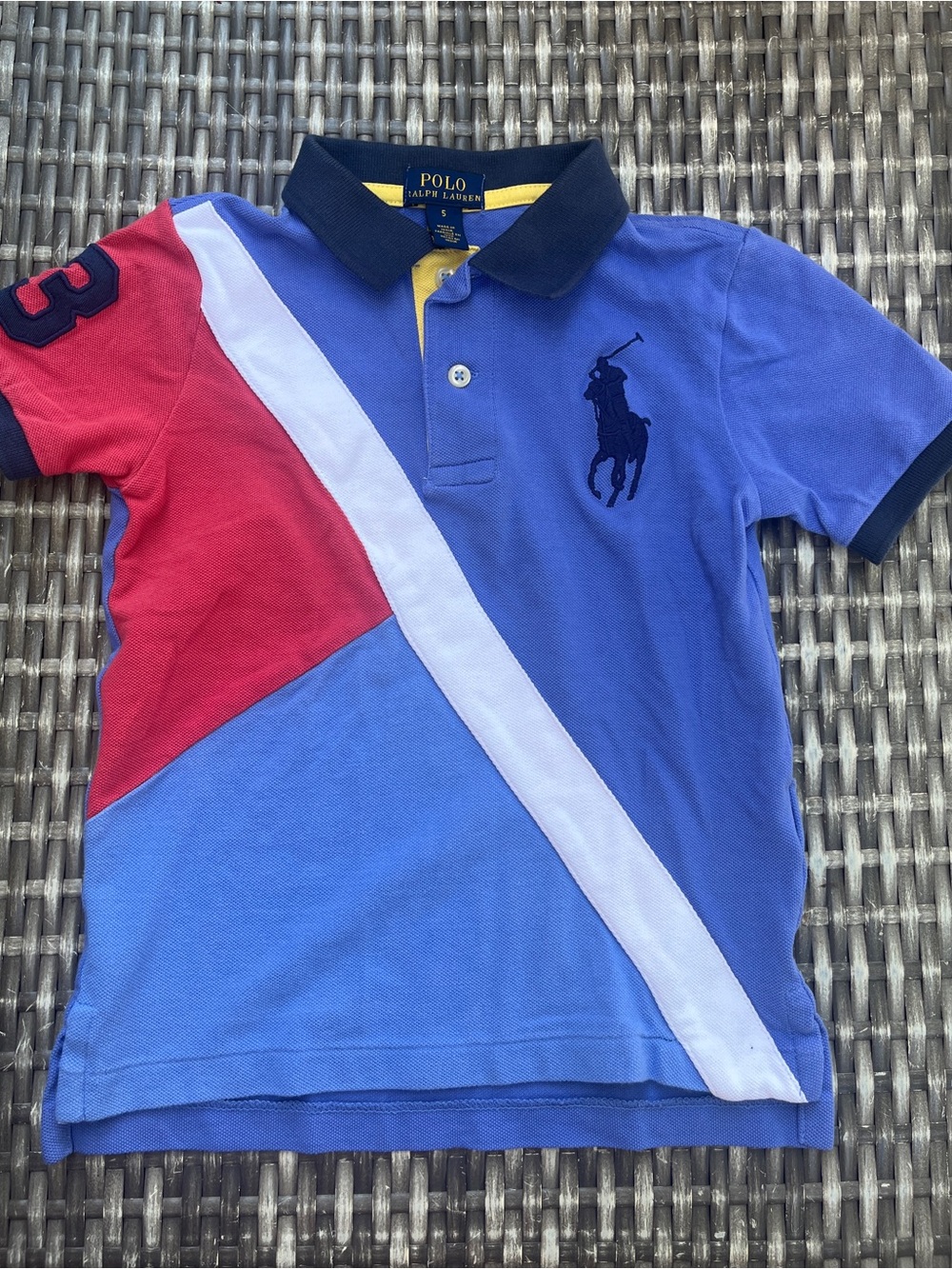 Ralph Lauren Polo Big Pony Boys Colorblock Diagonal Sash 3 Polo